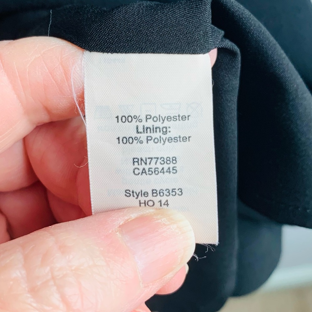 Madewell Dress Black 'Folio' Crepe Overlay Top Formal Professional Office Size 4 - Picture 6 of 7